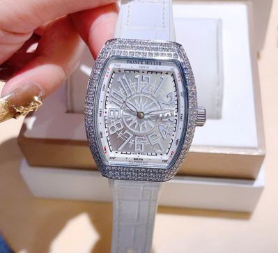 Frank Muller Vanguard Yachting V32 Grey Face Grey Band 32*42mm Women Watch